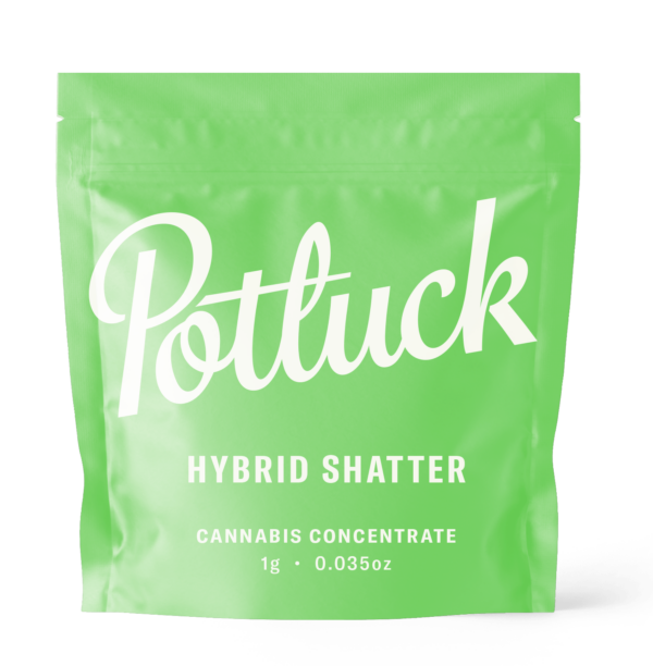 Potluck - Hybrid Shatter - cannabis Concentrate | Pacific Green Canada