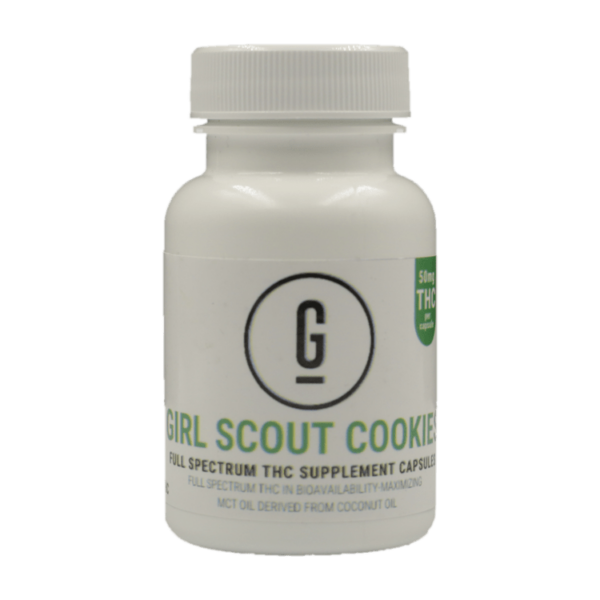 GRASS – THC Capsules – Girl Scout Cookies – 50mg | Pacific Green Canada