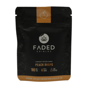 Faded Edibles – Peach Drops – 180mg | Pacific Green Canada