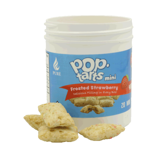 Pop Tarts Mini’s – THC Infused Frosted Strawberry Bites – 400mg | Pacific Green Canada