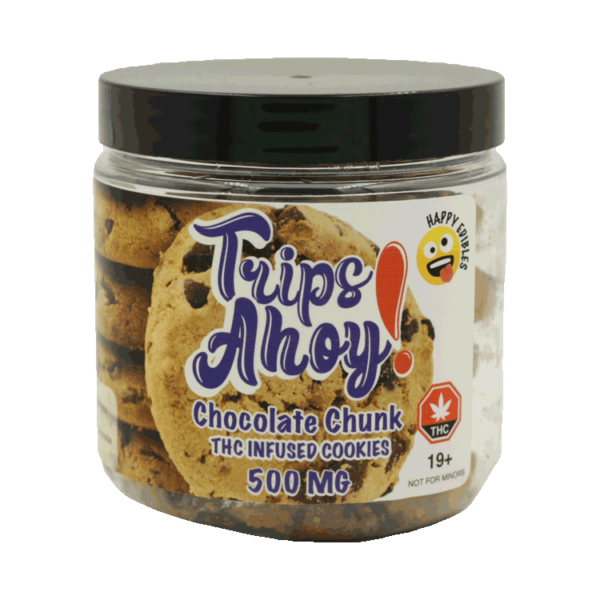 Trips Ahoy – Chocolate Chunk THC Infused Cookies – 500mg | Pacific Green Canada