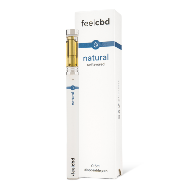 FeelCBD – Natural – Disposable CBD Vape Pen 0.5ml | Pacific Green Canada