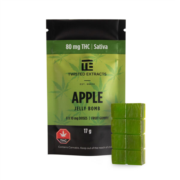 Twisted Extracts – Apple Jelly Bomb – Sativa – 80mg THC | Pacific Green Canada