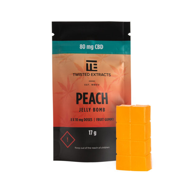 Twisted Extracts – Peach Jelly Bombs – CBD | Pacific Green Canada