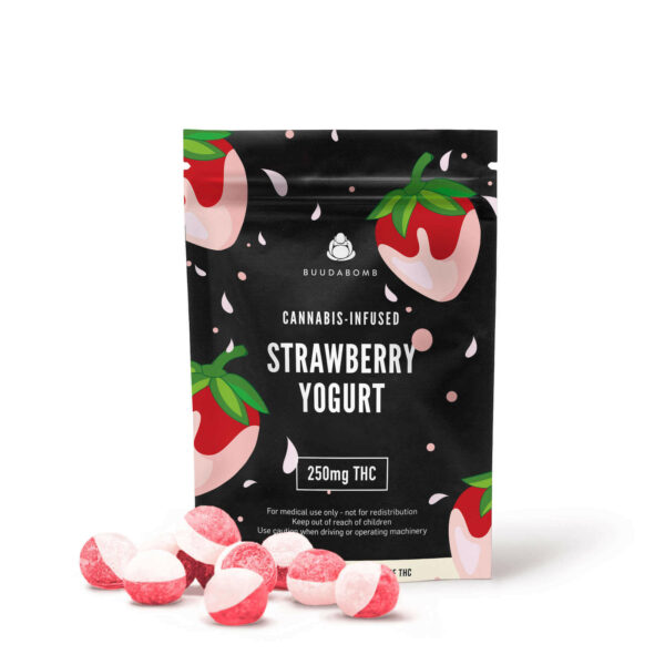 Buudabomb – Strawberry Yogurt Explosion – 250mg THC | Pacific Green Canada