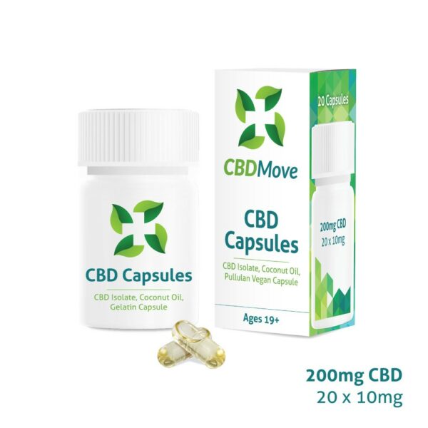 CBD Move – CBD Capsules – 200mg CBD | Pacific Green Canada