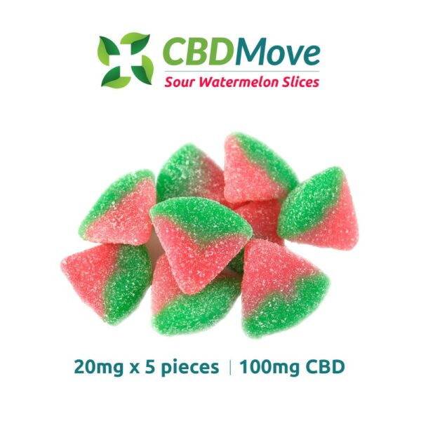 CBD Move – CBD Gummies – Watermelon – 100mg CBD | Pacific Green Canada