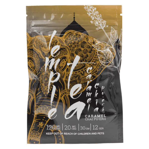 Temple Tea – Caramel Chai Pu-Erh 120mg THC | Pacific Green Canada