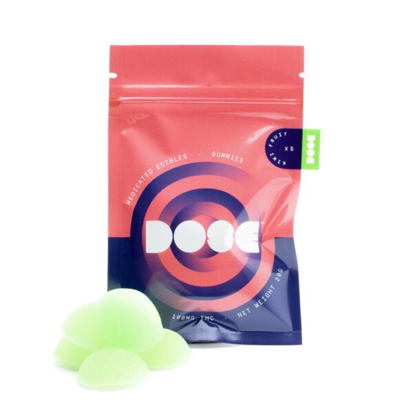 Dose Edibles Gummies – Kiwi Fruit | Pacific Green Canada