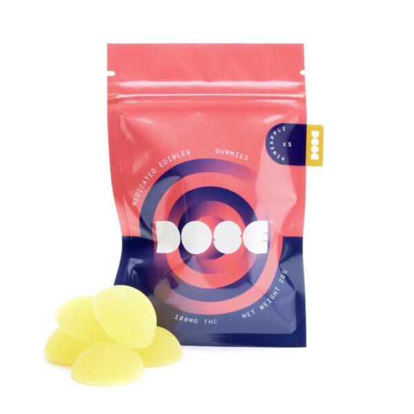 Dose Edibles Gummies – Pineapple | Pacific Green Canada