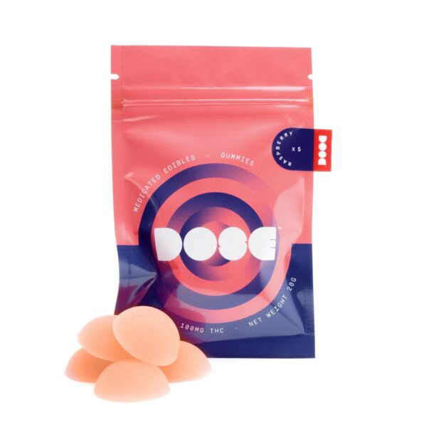 Dose Edibles Gummies – Raspberry | Pacific Green Canada