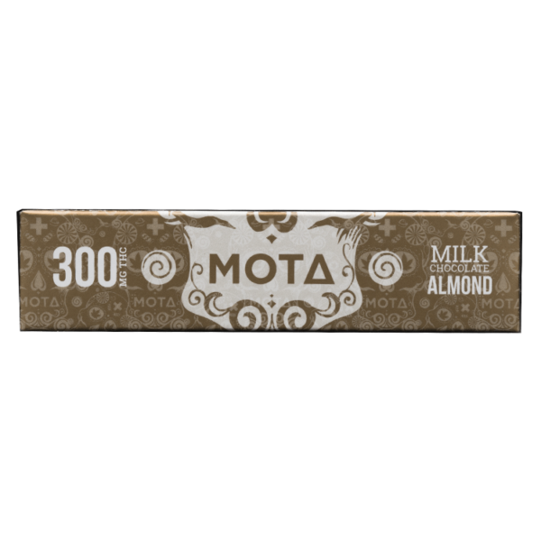 MOTA Edibles – Milk Chocolate Almond Bar – 300mg THC | Pacific Green Canada