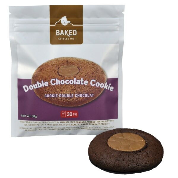 Baked Edibles – Cookie – Double Chocolate 30mg THC | Pacific Green Canada