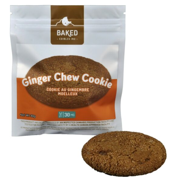 Baked Edibles – Cookie – Ginger Chew 30mg THC | Pacific Green Canada