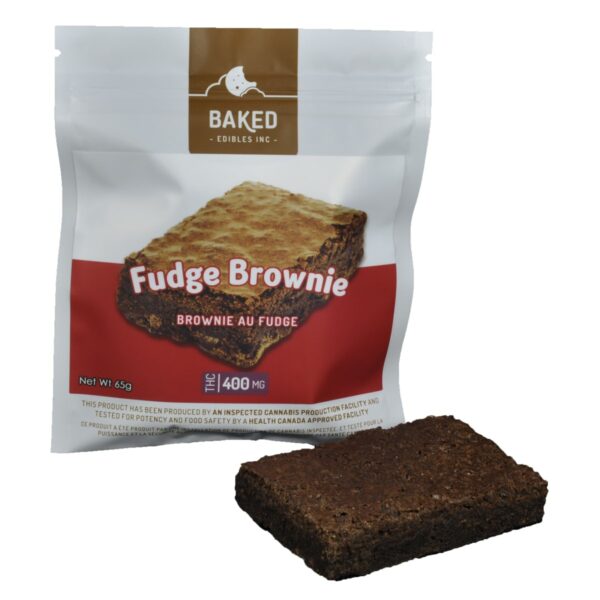 Baked Edibles – Fudge Brownie 400mg THC | Pacific Green Canada