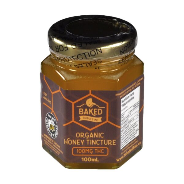 Baked Edibles – Organic Honey Tincture 100mg THC | Pacific Green Canada