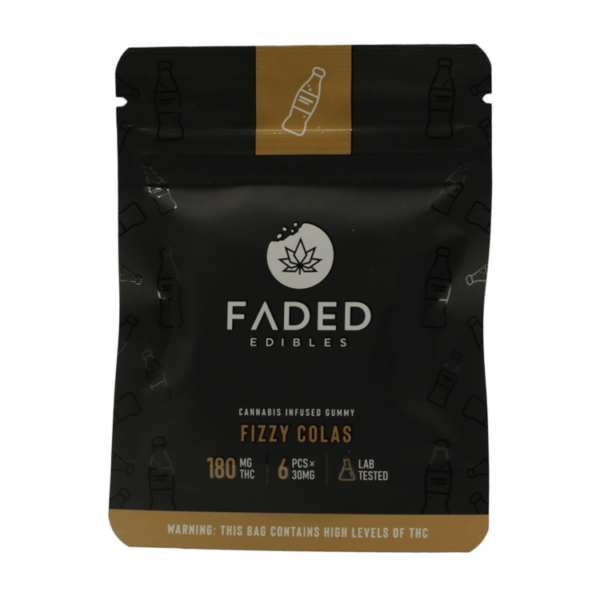 Faded Edibles – Fizzy Colas – 180mg | Pacific Green Canada