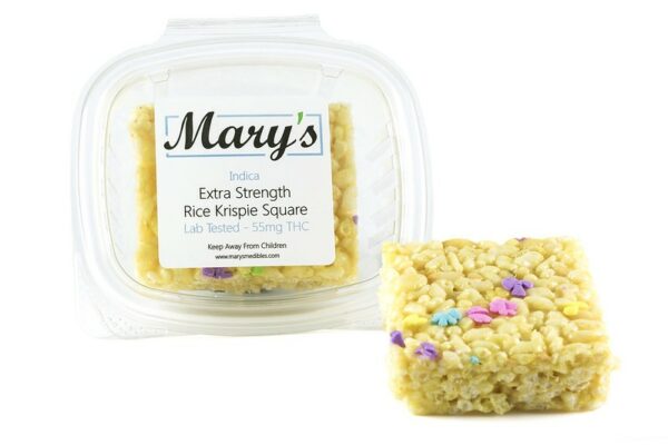 Mary’s Medibles – Extra Strength Rice Krispie Square – 55mg THC (Indica) | Pacific Green Canada