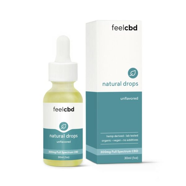 FeelCBD – Natural Drops – CBD Tincture 300mg | Pacific Green Canada