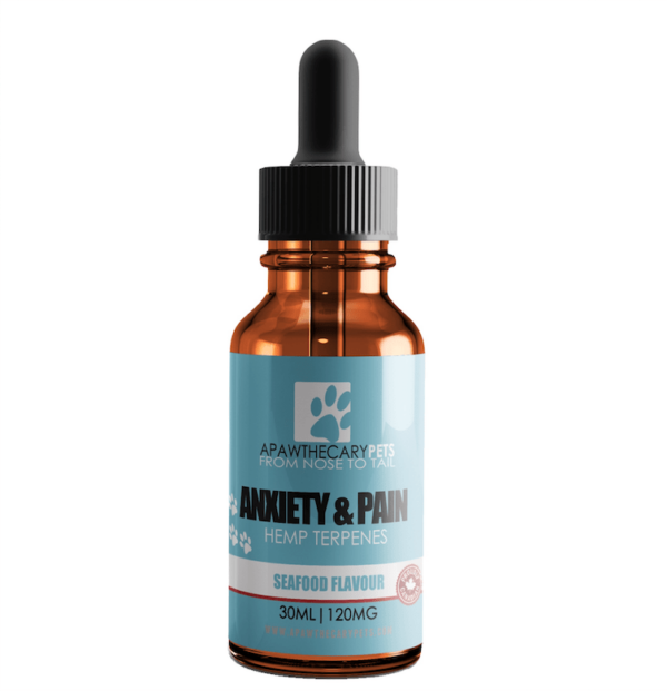 Apawthecary Pets – Anxiety & Pain Tincture – Seafood Medley Flavour 120mg | Pacific Green Canada