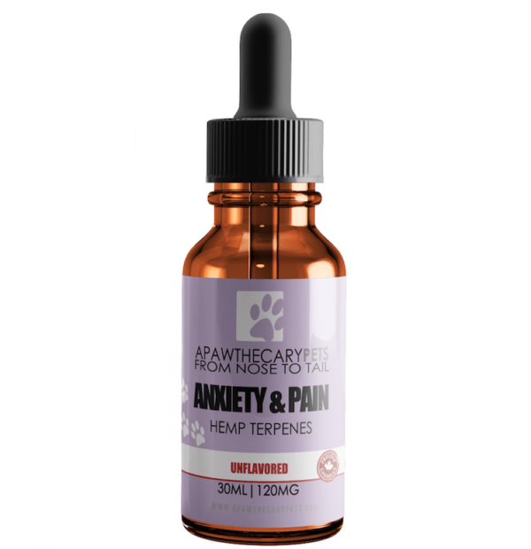 Apawthecary Pets – Anxiety & Pain Tincture – Unflavoured 120mg | Pacific Green Canada