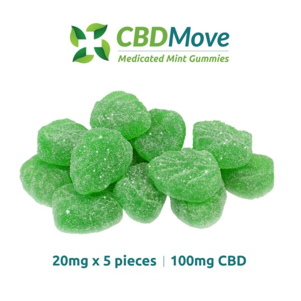 CBD Move – CBD Gummies – Mint Leaves – 100mg | Pacific Green Canada