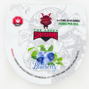 The Green Samurai – Blueberry Gummies – 150mg | Pacific Green Canada