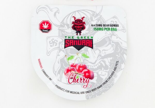 The Green Samurai – Cherry Gummies – 150mg | Pacific Green Canada