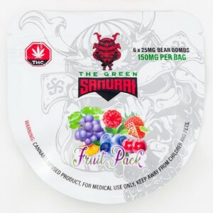 The Green Samurai – Fruit Pack Gummies – 150mg | Pacific Green Canada