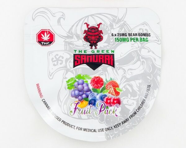 The Green Samurai – Fruit Pack Gummies – 150mg | Pacific Green Canada