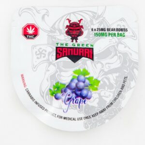 The Green Samurai – Grape Gummies – 150mg | Pacific Green Canada