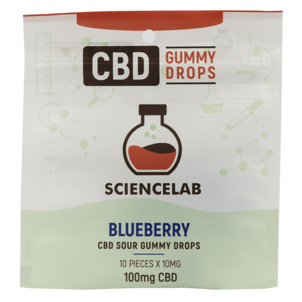 Sciencelab – CBD Sour Gummy Drops – Blueberry 100mg CBD | Pacific Green Canada