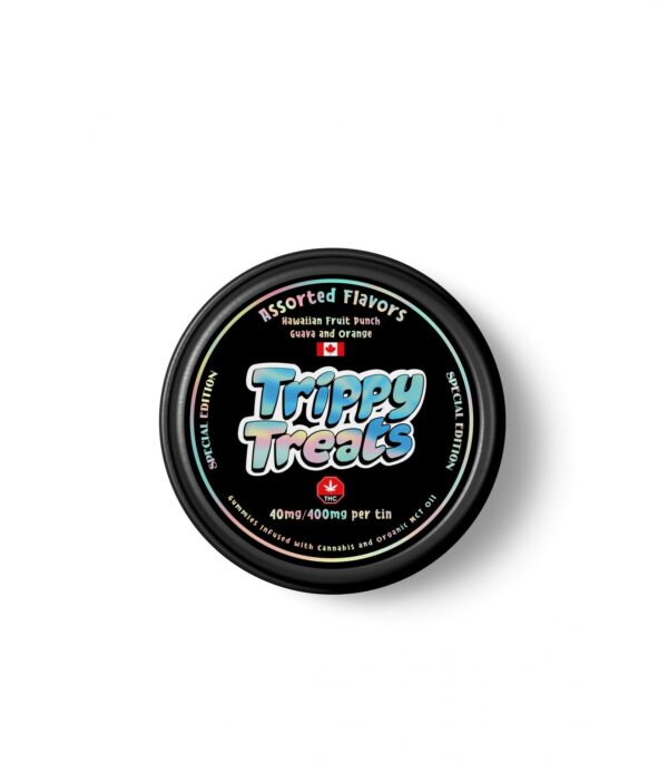 Trippy Treats – Assorted Flavour Gummies – 400mg THC | Pacific Green Canada