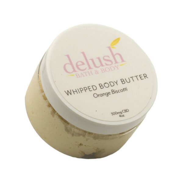 Delush Bath and Body – Whipped Body Butter – Orange Dreamsicle 300mg CBD | Pacific Green Canada