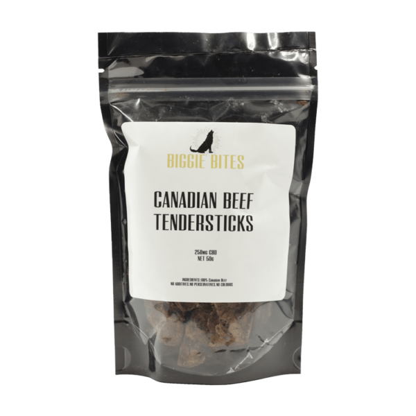 Biggie Bites – Canadian Beef Tendersticks – 250mg CBD | Pacific Green Canada