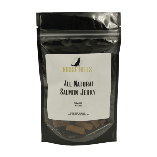 Biggie Bites – All Natural Salmon Jerky – 250mg CBD | Pacific Green Canada