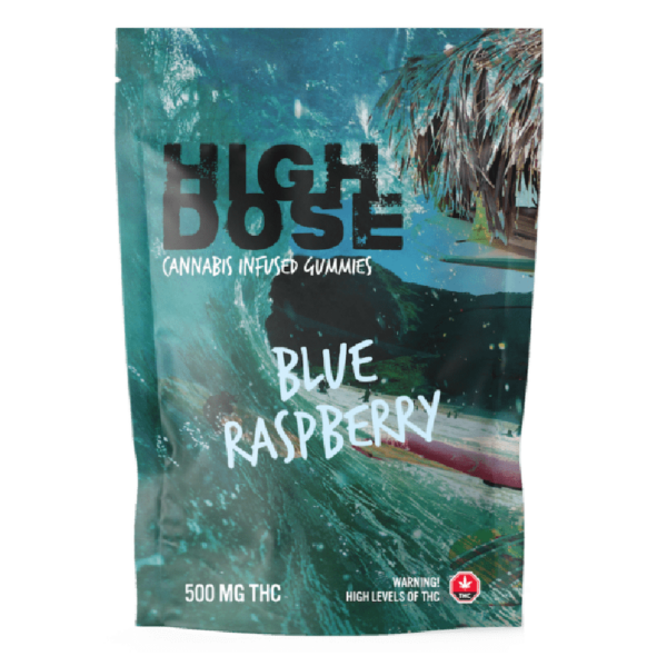 High Dose – cannabis Infused Gummies – Blue Raspberry – 1000mg/1500mg | Pacific Green Canada