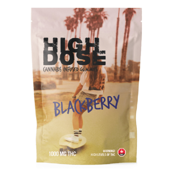 High Dose – cannabis Infused Gummies – Blackberry – 1000mg/1500mg | Pacific Green Canada