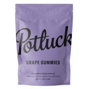 Potluck Extracts – Grape Gummies (1:1) – 100mg THC / 100mg CBD | Pacific Green Canada