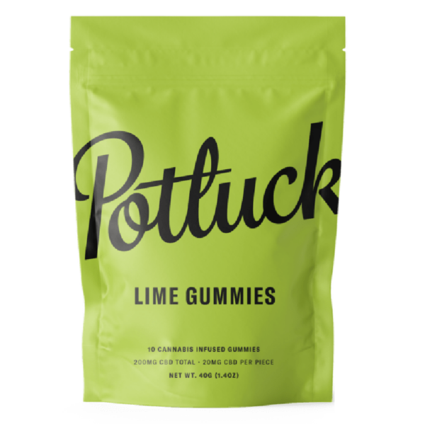 Potluck Extracts – Lime Gummies (CBD) – 200mg | Pacific Green Canada