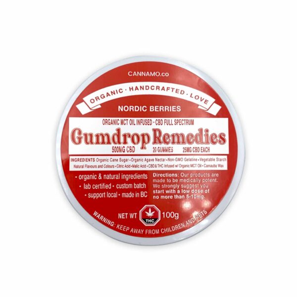 Gumdrop Remedies – Nordic Berries – 500mg CBD | Pacific Green Canada