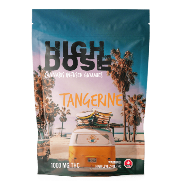 High Dose – cannabis Infused Gummies – Tangerine – 1000mg/1500mg | Pacific Green Canada