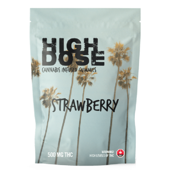 High Dose – cannabis Infused Gummies – Strawberry – 500mg/1000mg | Pacific Green Canada