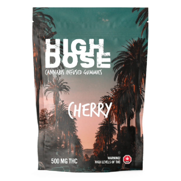 High Dose – cannabis Infused Gummies – Cherry – 500mg/1000mg | Pacific Green Canada