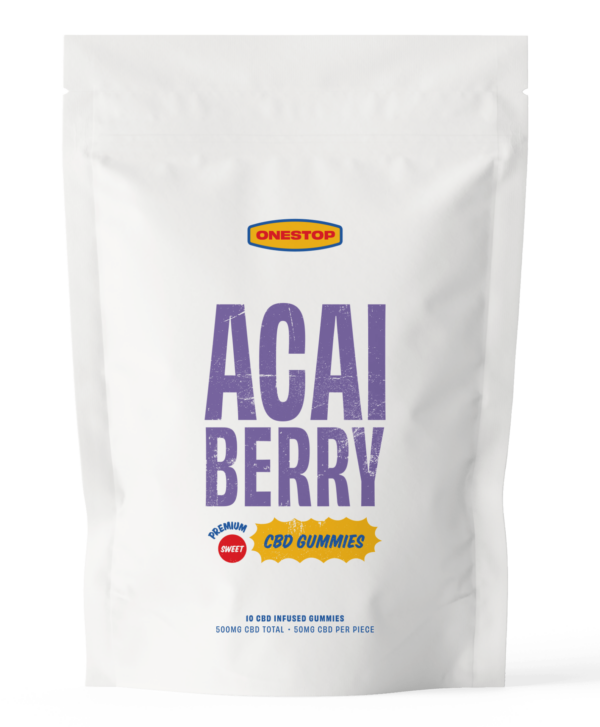 OneStop – Açai Berry CBD Gummies 500mg | Pacific Green Canada