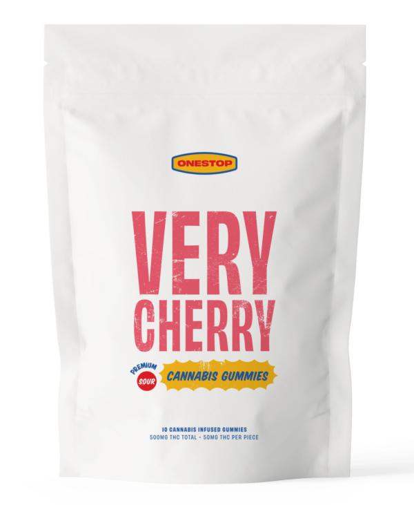 Onestop – Very Cherry THC Gummies 500mg | Pacific Green Canada