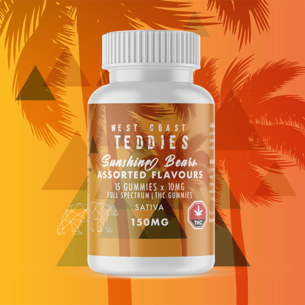 West Coast Teddies – Sunshine Bears – Sativa (150mg) | Pacific Green Canada