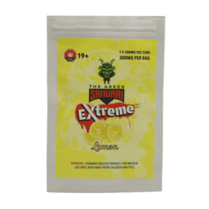 Green Samurai Extreme – Lemon Gummy – 300mg THC | Pacific Green Canada